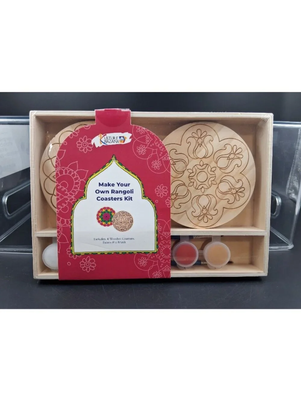 Make Your Own Rangoli Coasters Kit DIY Set